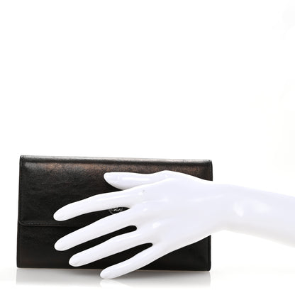 Chanel Calfskin CC Flap Wallet Gris Fonce 2 of 10