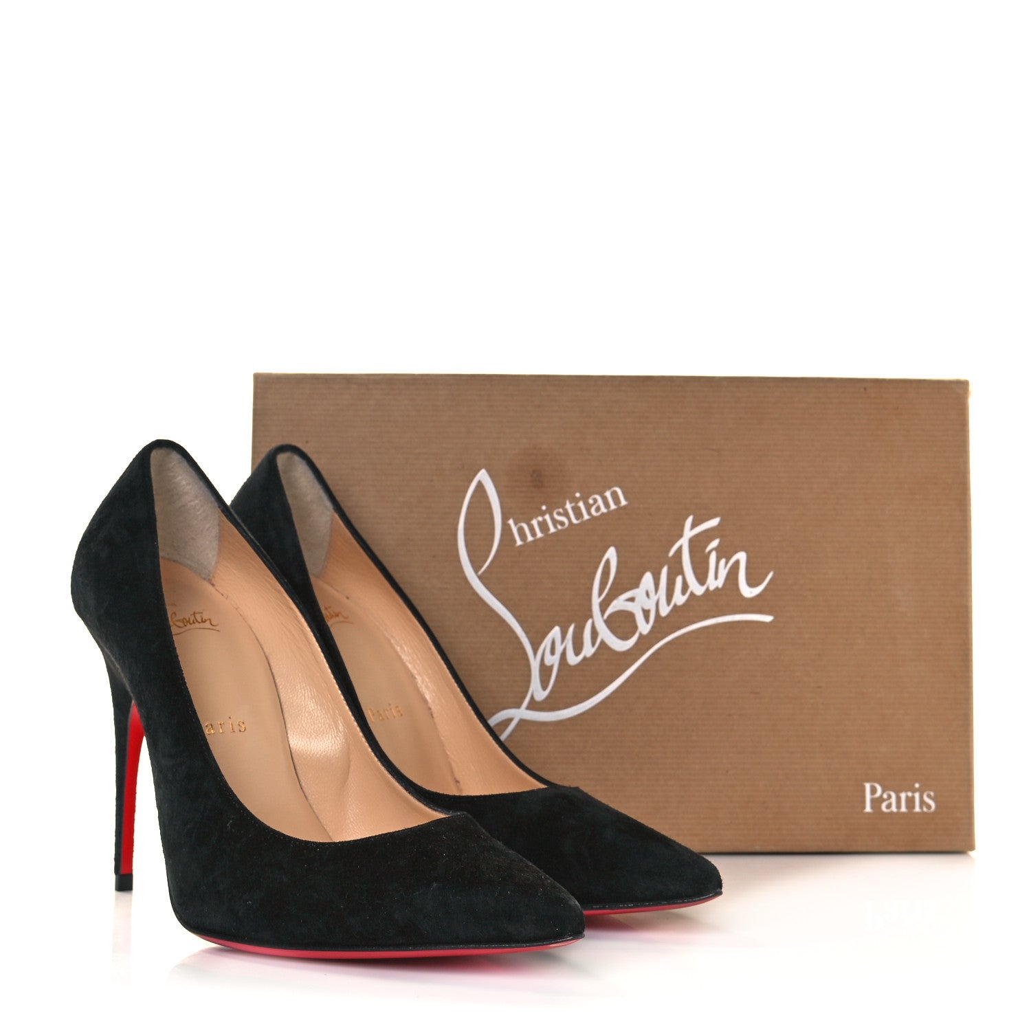 Christian Louboutin Veau Velours Alminette 100 Pumps 37.5 Black 10 of 10