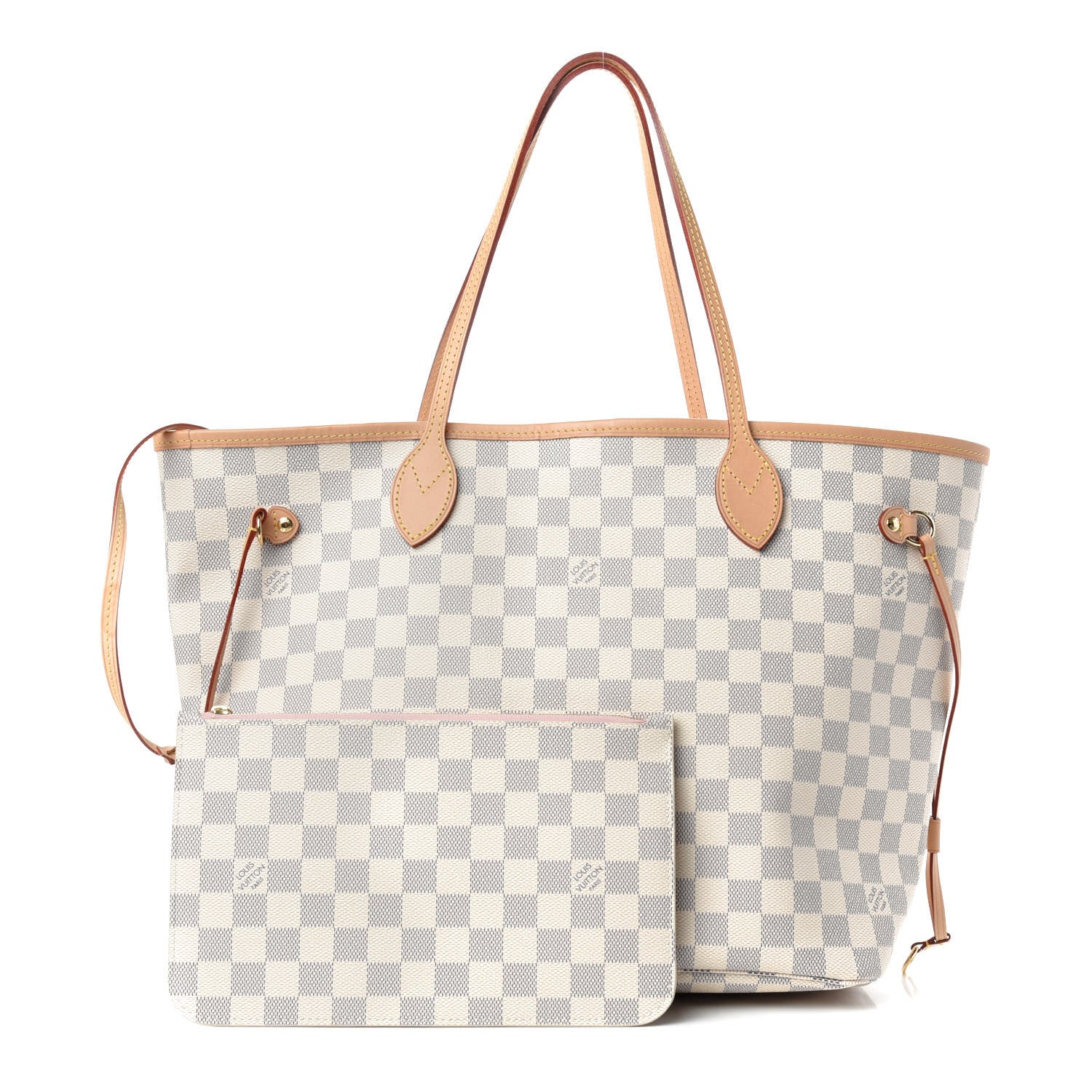 Louis Vuitton Damier Azur Neo Neverfull MM Rose Ballerine 1 of 10