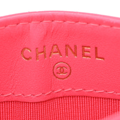 Chanel Patent Quilted Card Holder Pink 6 of 11