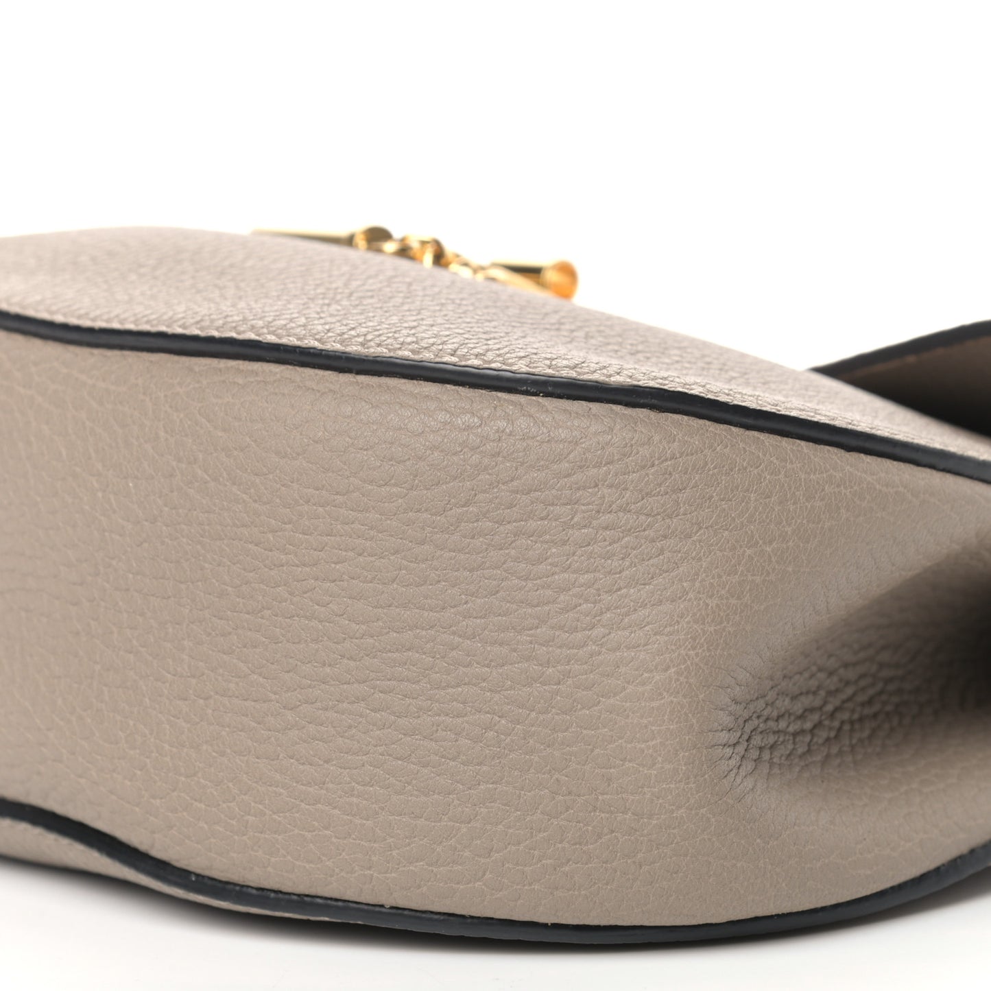 Grained Lambskin Drew Shoulder Bag Motty Grey