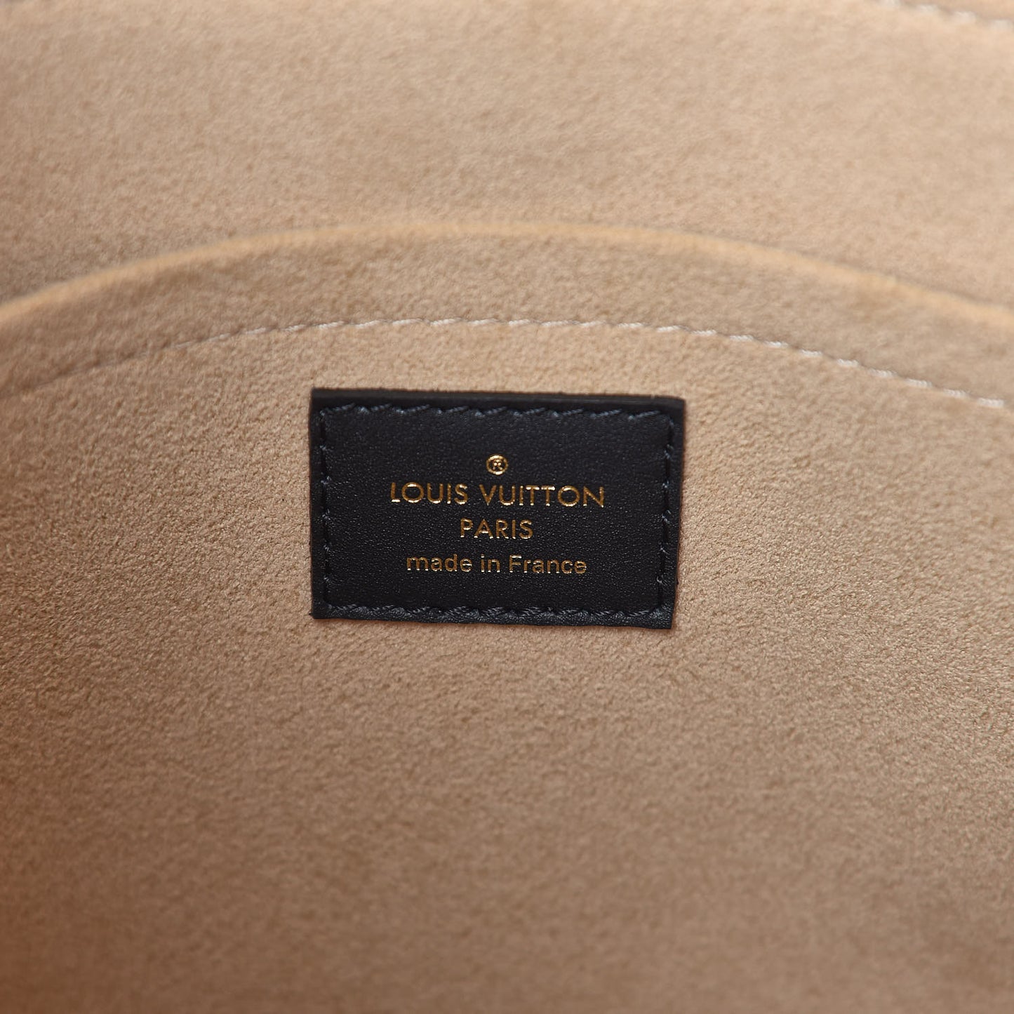 Calfskin Monogram On My Side MM Laurier Green Toffee Latte Beige