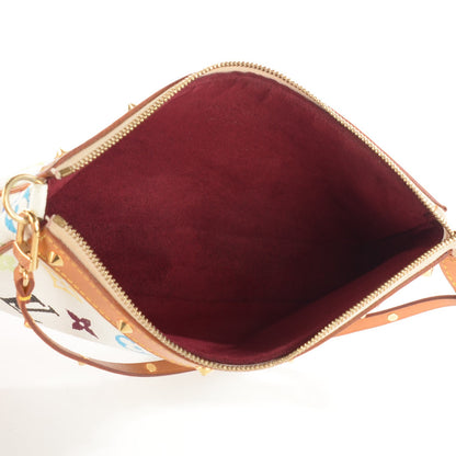 Louis Vuitton Monogram Multicolor Pochette Accessories White 5 of 8