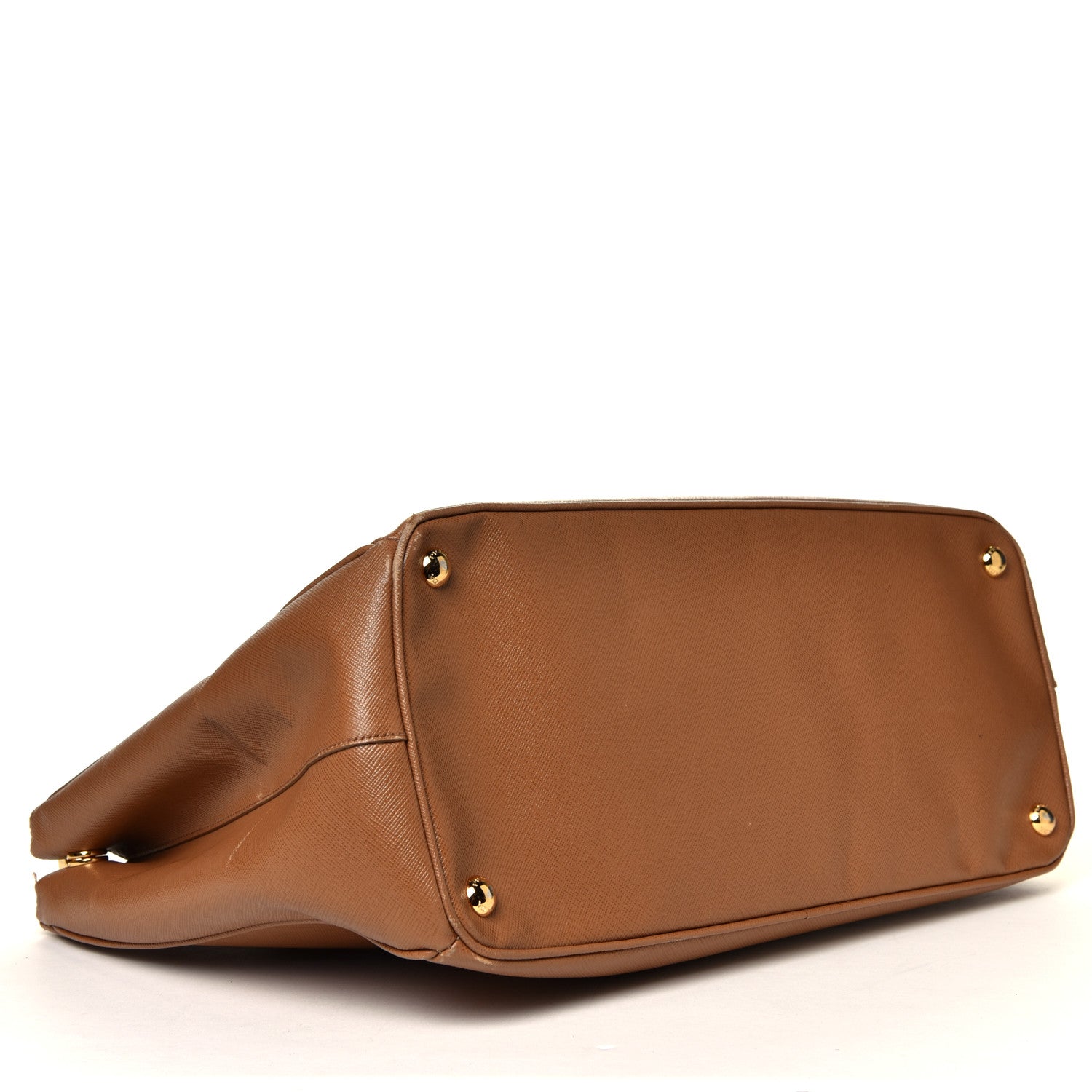 Prada Saffiano Large Galleria Double Zip Tote Caramel 3 of 7