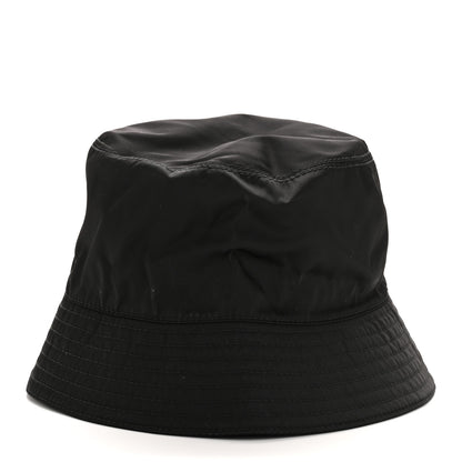 Prada Re-Nylon Metal Triangle Logo Womens Bucket Hat S Black 6 of 11