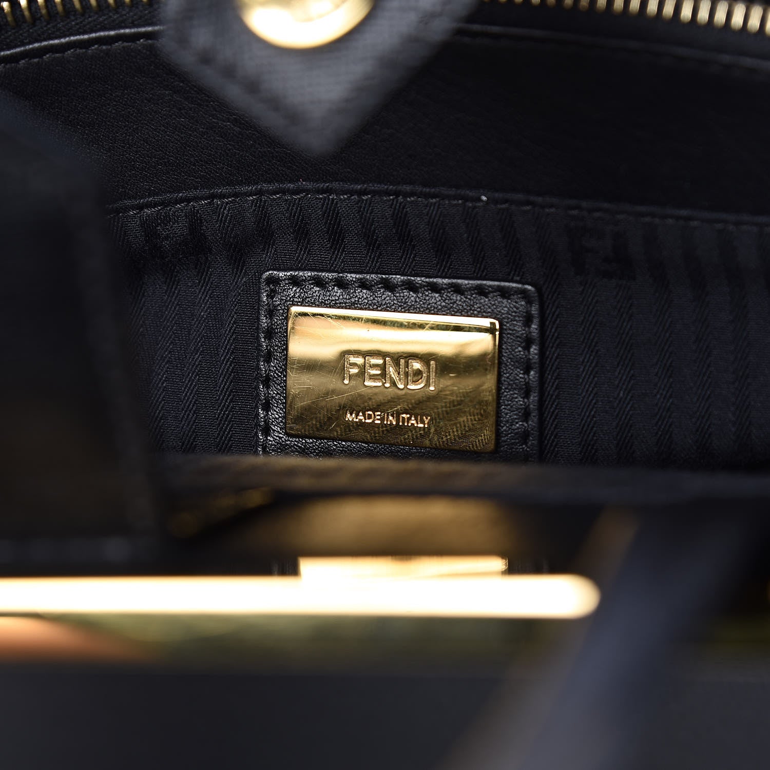Fendi Vitello Elite Regular 2Jours Tote Black 6 of 11