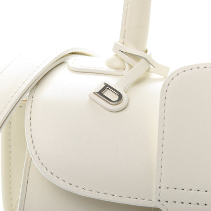 Delvaux Calfskin Mini Brillant Satchel Ivory 13 of 14