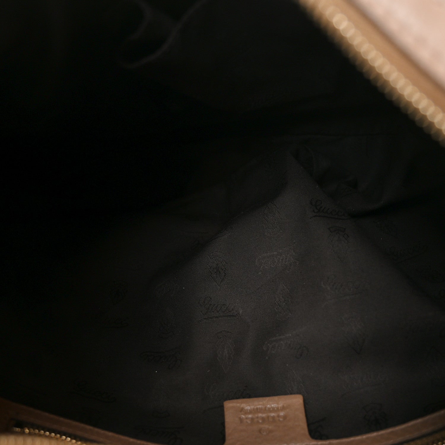 Gucci Calfskin Suede Large Horsebit Web Hobo Tan 5 of 10