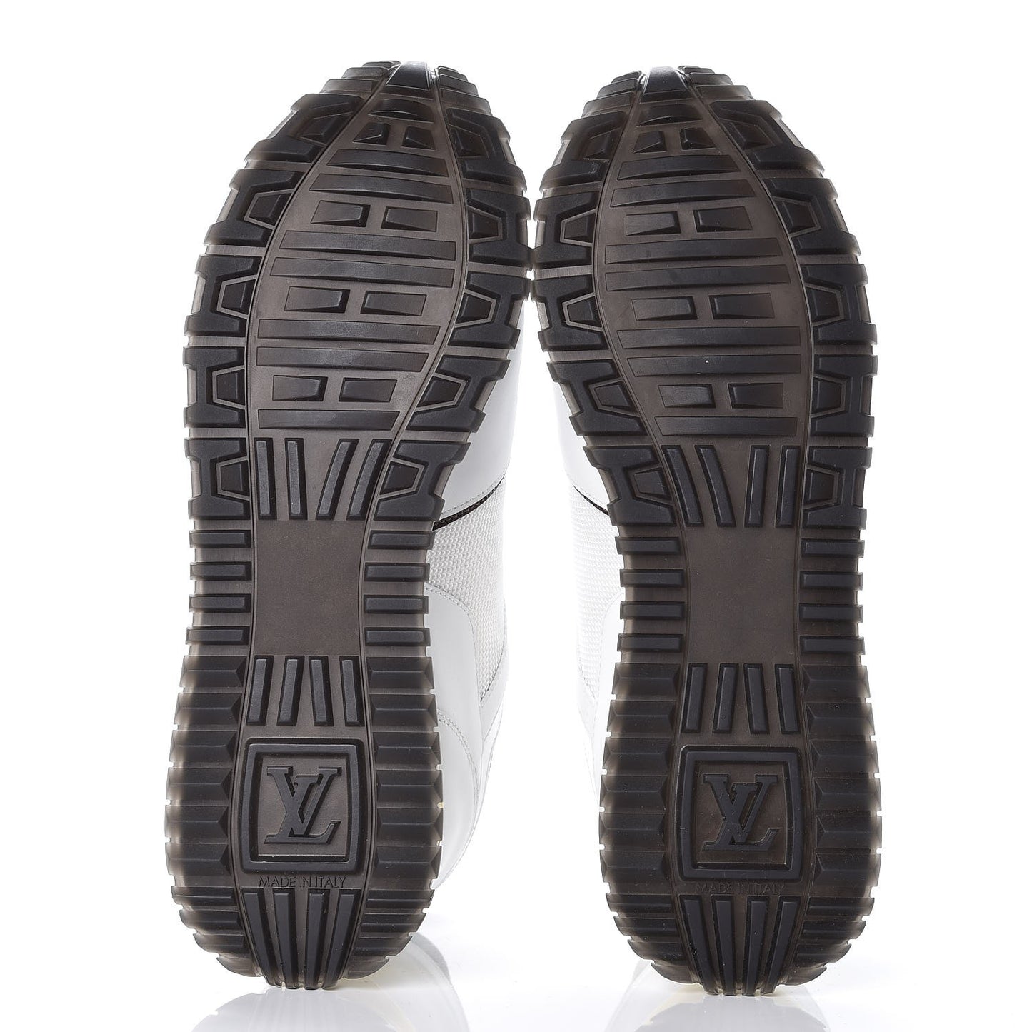 Calfskin Monogram Run Away Sneakers 37 White