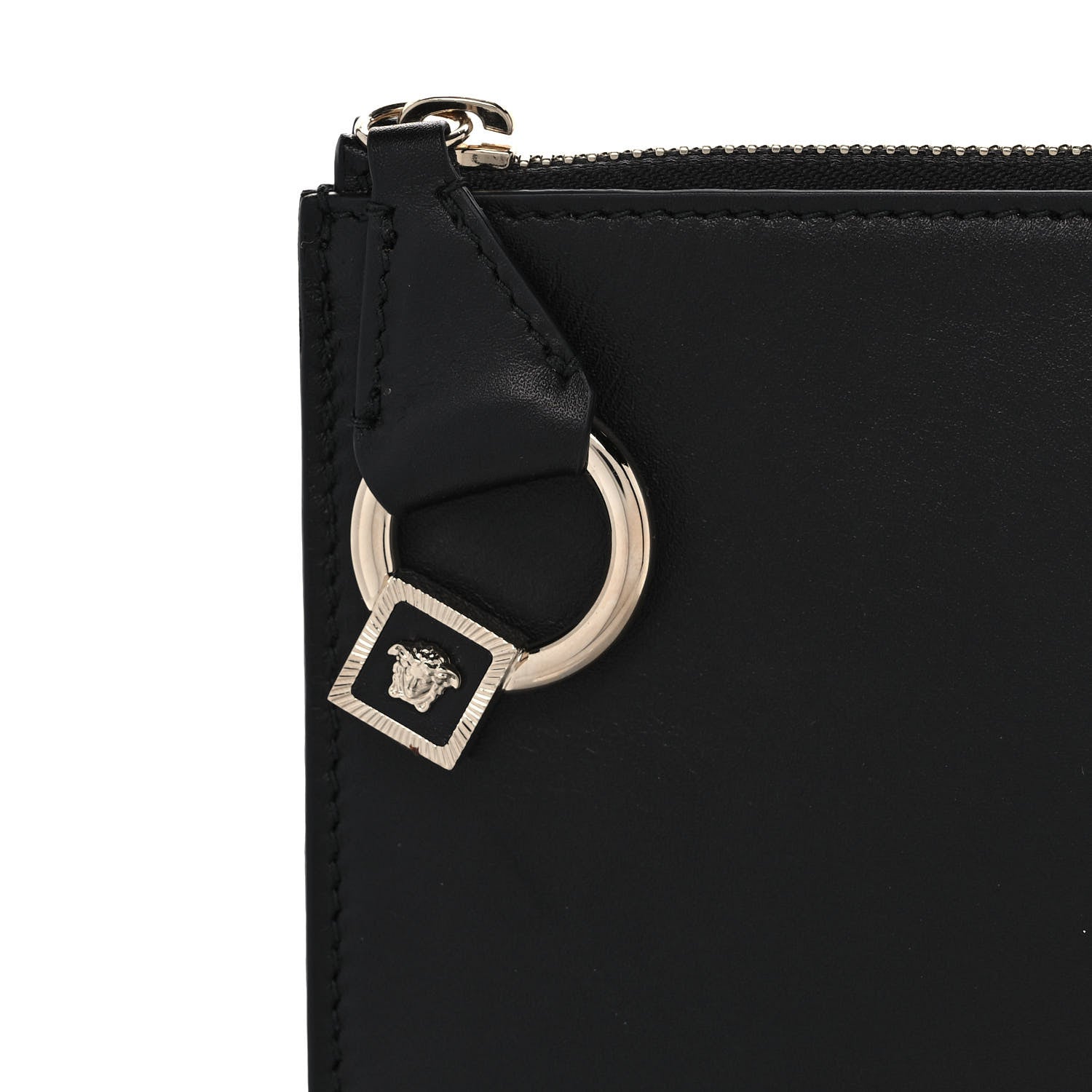 Versace Calfskin Pouch Black 9 of 12
