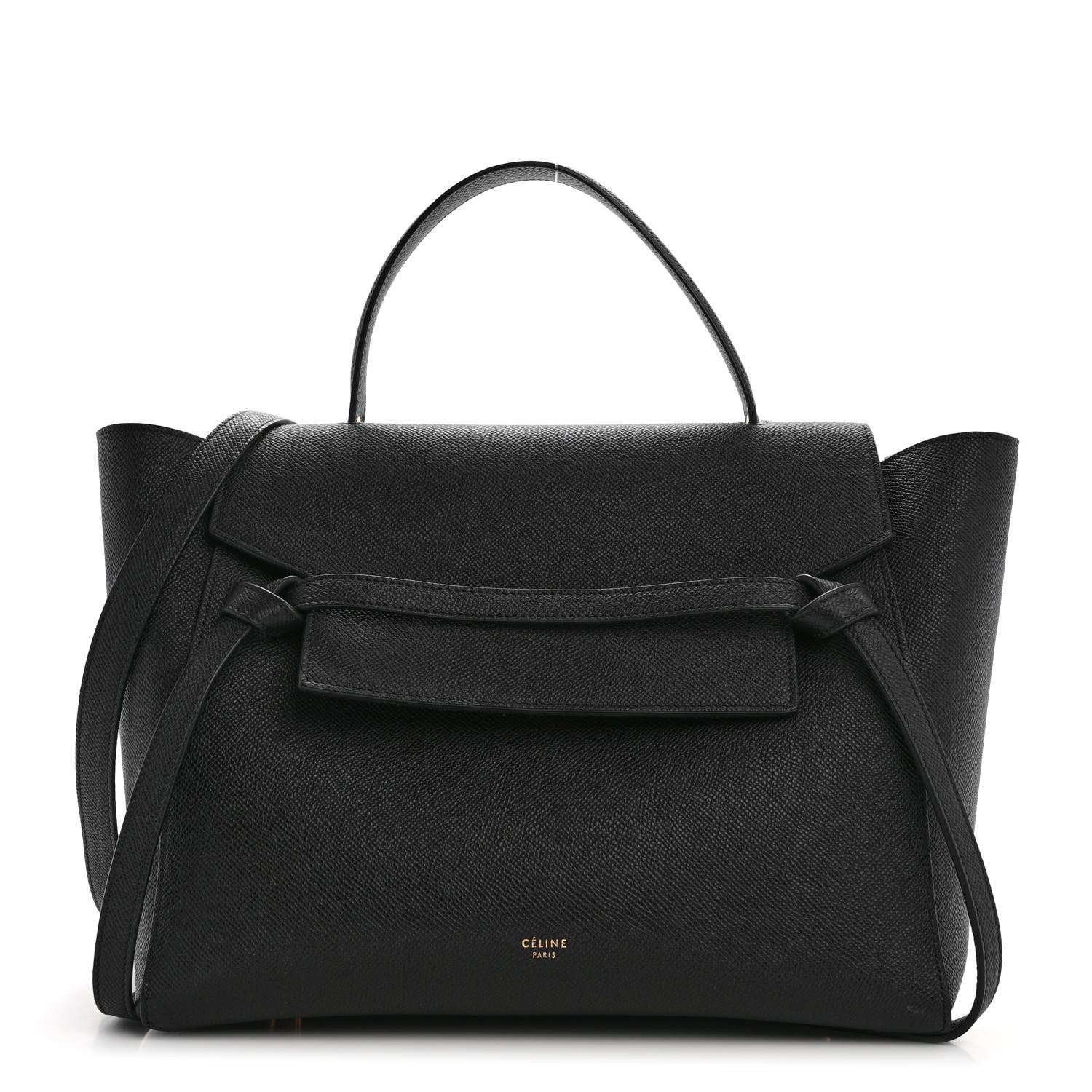 Celine Grained Calfskin Mini Belt Bag Black 1 of 10