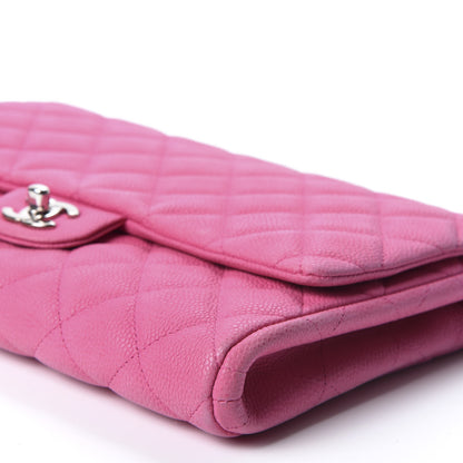 Chanel Iridescent Caviar Clutch with Chain Flap Pink 6 of 9