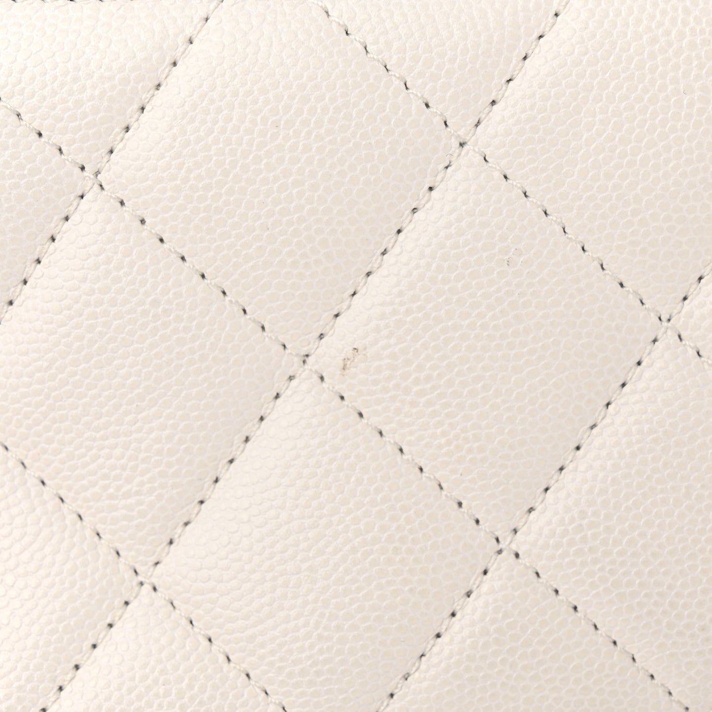 Caviar Quilted My Everything Small Flap White Black