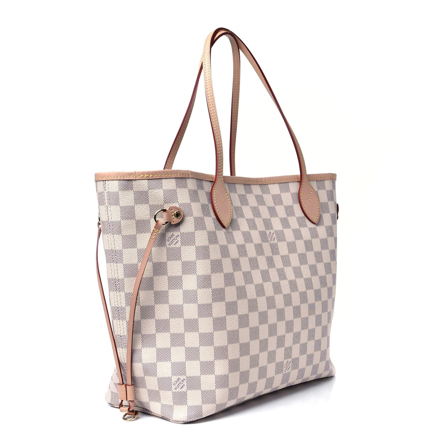 Damier Azur Neo Neverfull MM Rose Ballerine