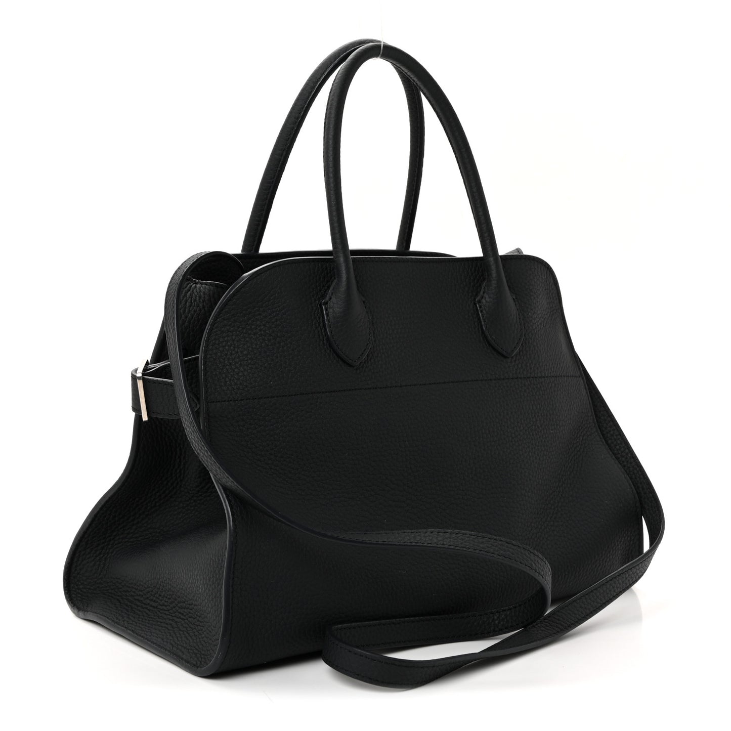 Matte Grained Calfskin Soft Margaux 12 Dark Navy