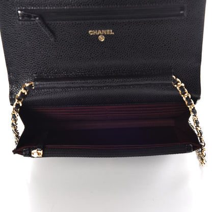 Chanel Caviar Quilted Wallet On Chain WOC Black 5 of 11
