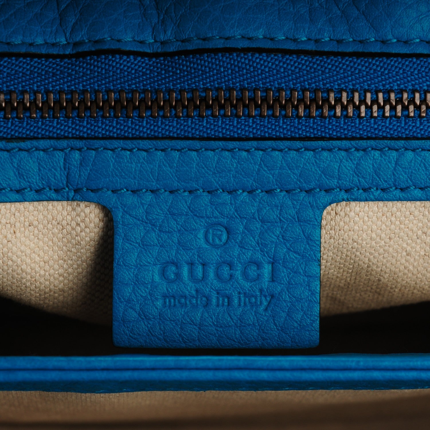 Gucci Calfskin GG Marmont Shoulder Bag Turquoise 6 of 7