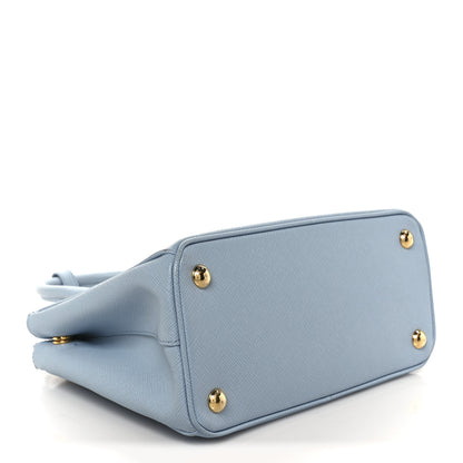 Prada Saffiano Micro Galleria Double Zip Tote Astrale 4 of 11
