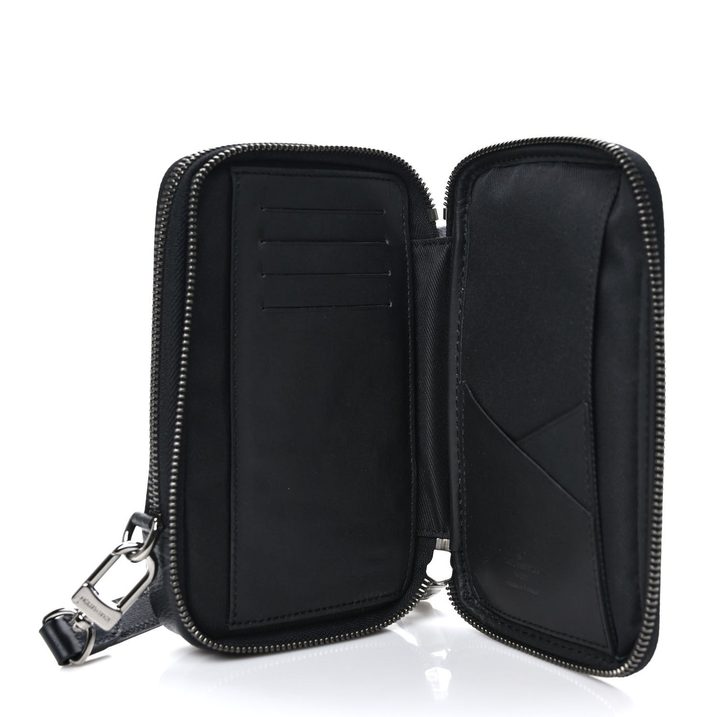 Monogram Eclipse Reverse Double Phone Pouch