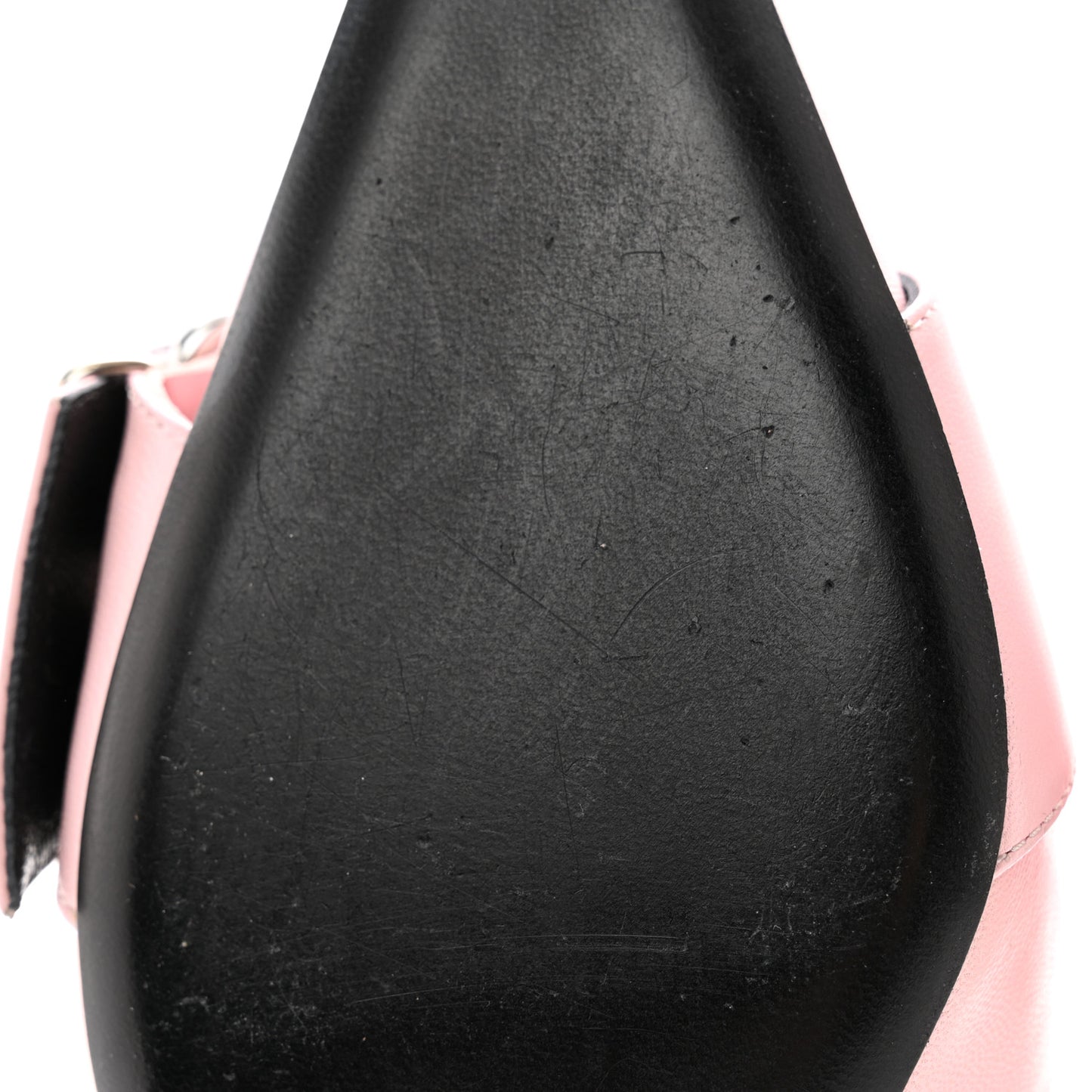 Shiny Calfskin Belt 40mm Mules 36 Pink