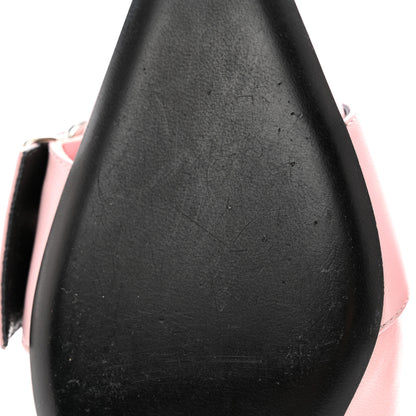 Balenciaga Shiny Calfskin Belt 40mm Mules 36 Pink 9 of 11
