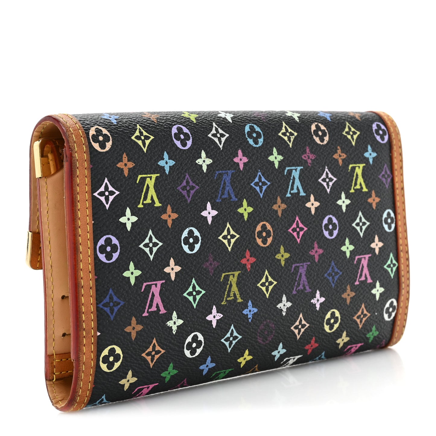 Monogram Multicolor Porte Tresor International Wallet Black