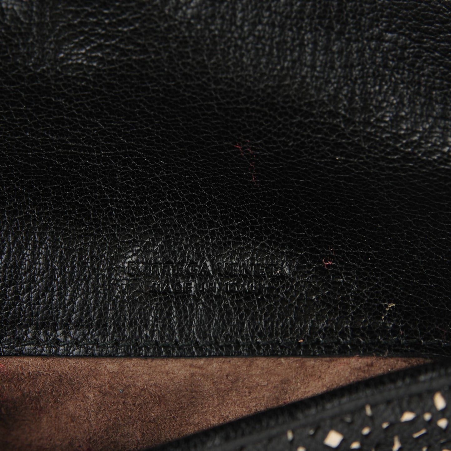 Goatskin Laser Cut Pouch Black