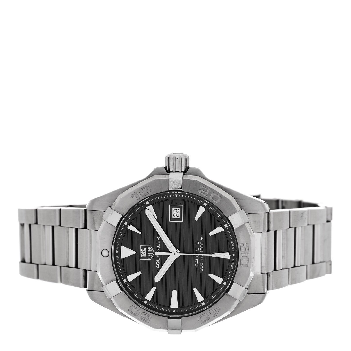 Stainless Steel 41mm Aquaracer 300M Automatic Watch Grey WAY2113