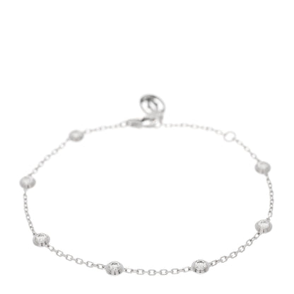 Cartier 18K White Gold 7 Diamond D'Amour Station Bracelet 1 of 3