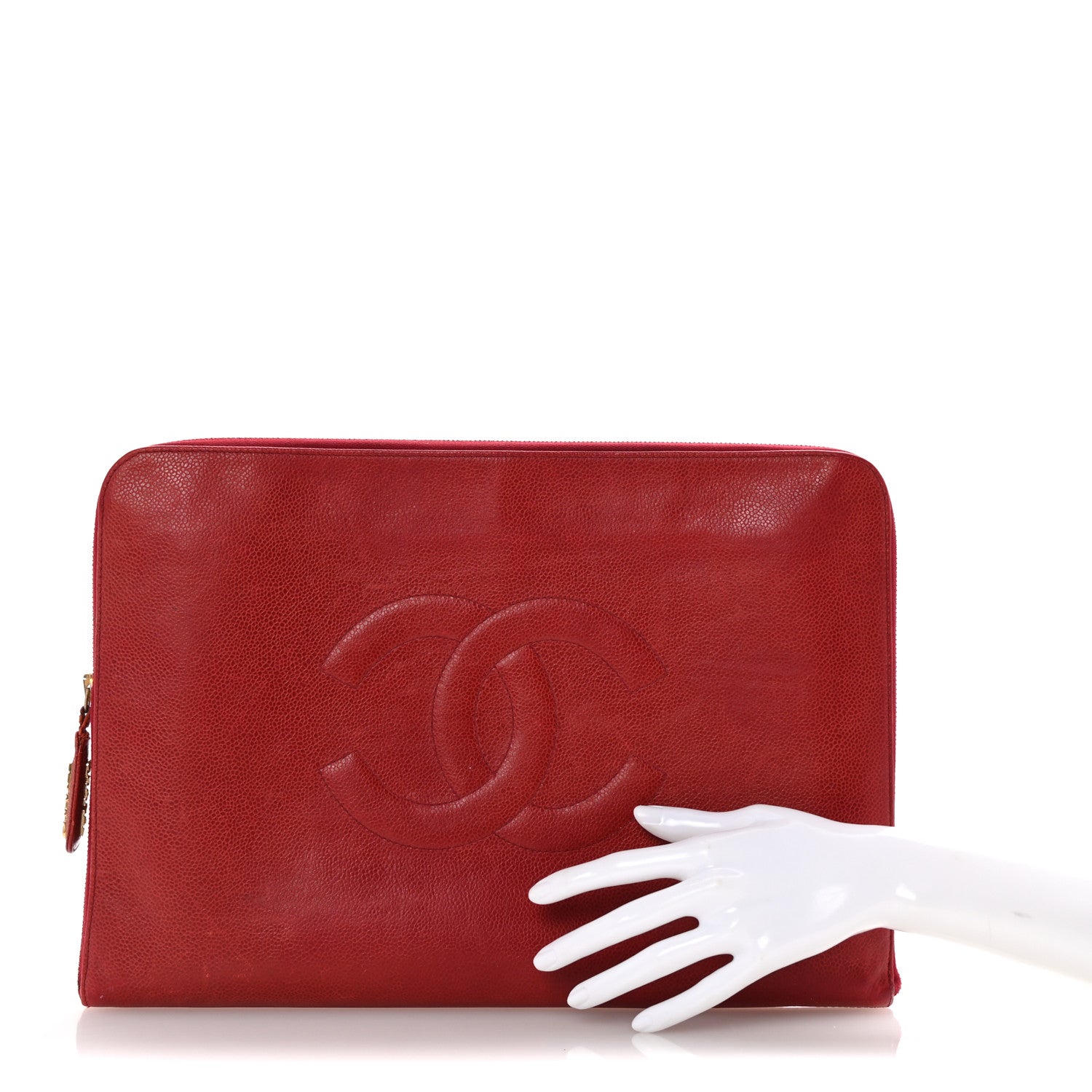 Chanel Caviar Timeless CC Portfolio Red 2 of 8