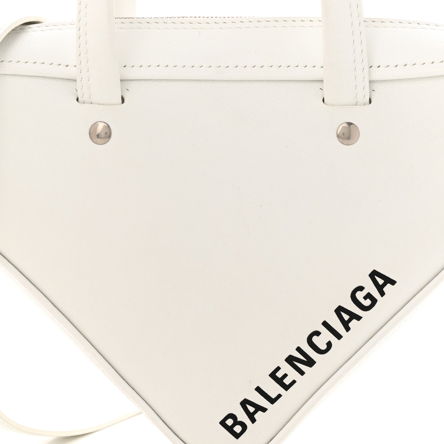 Balenciaga Calfskin S Triangle Duffle White 8 of 12