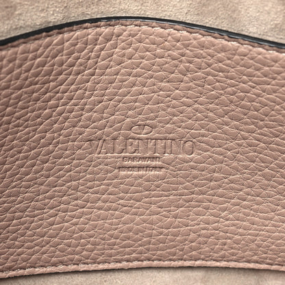 Valentino Garavani Pebbled Calfskin Medium Rockstud Flip Lock Crossbody Bag Loto 6 of 9