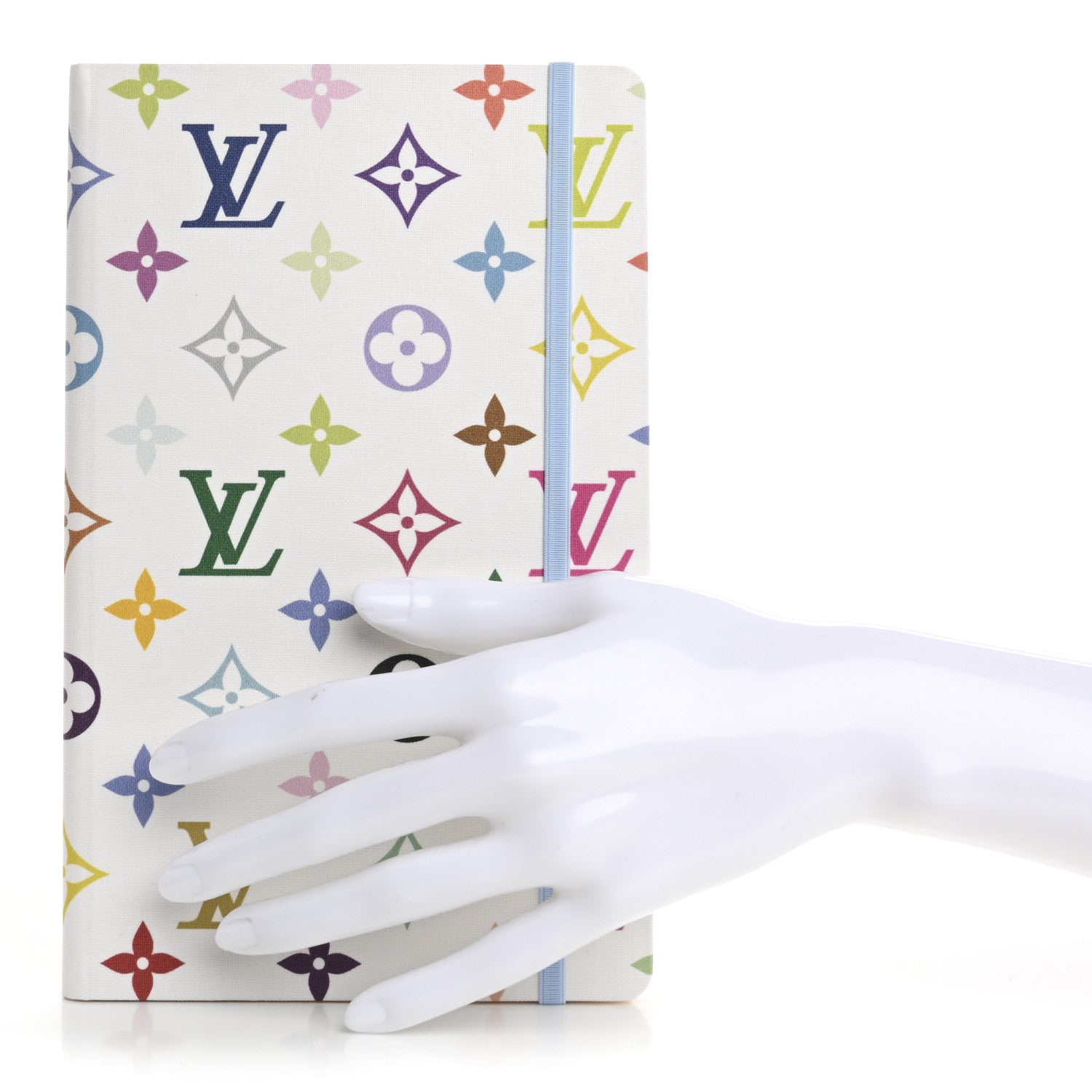 Louis Vuitton LV x TM Monogram Multicolor Jane Notebook MM White 2 of 7