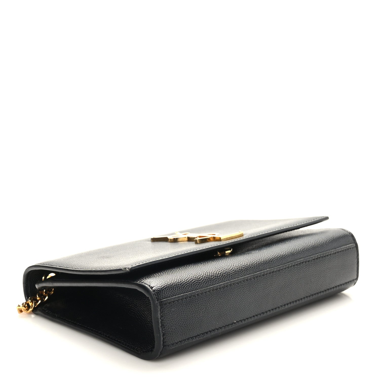 Saint Laurent Grain De Poudre Small Monogram Kate Satchel Black 4 of 8
