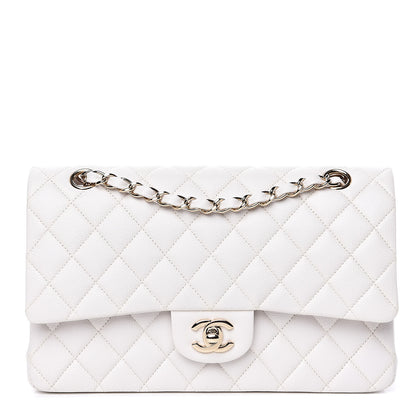 Chanel Caviar Quilted Medium Double Flap White 1 of 12