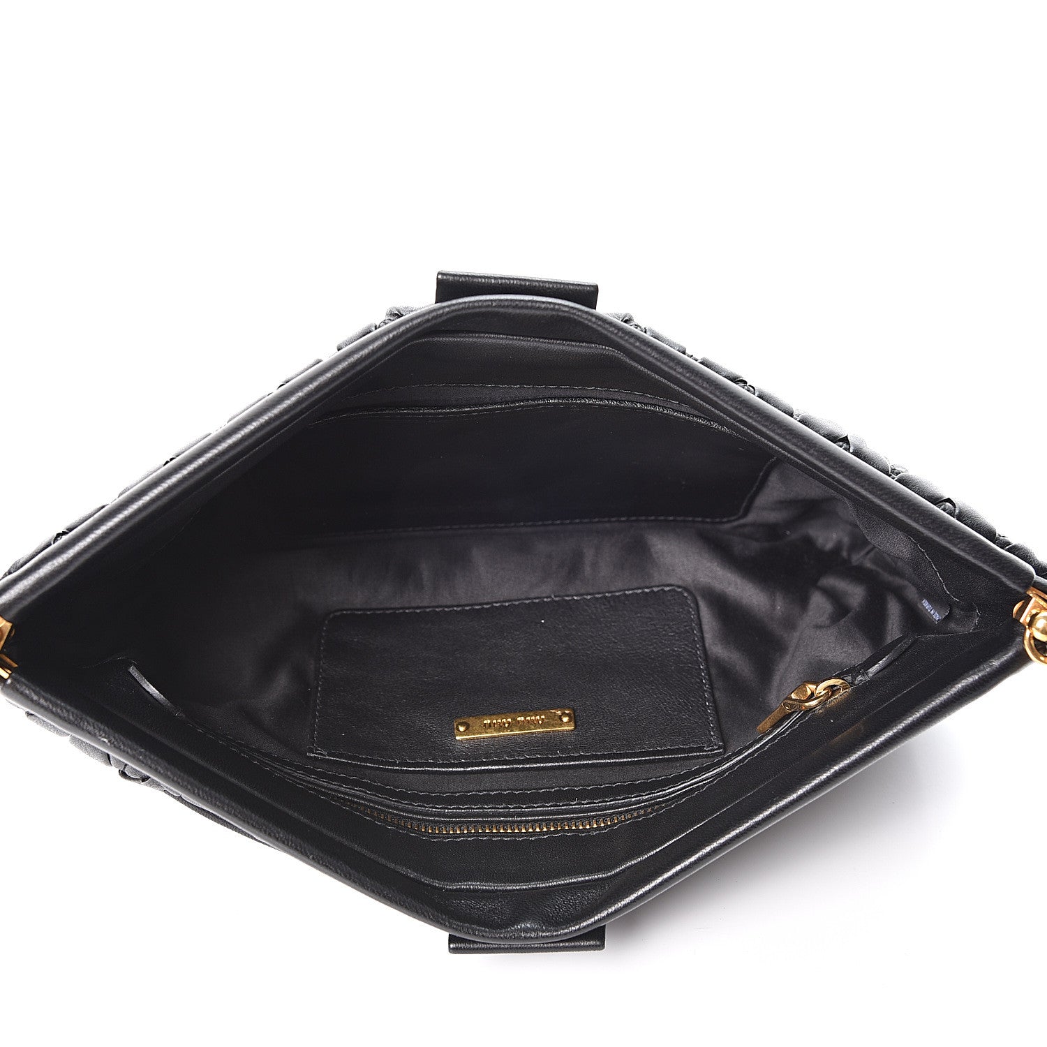 Miu Miu Nappa Matelasse Crossbody Clutch Black 4 of 8