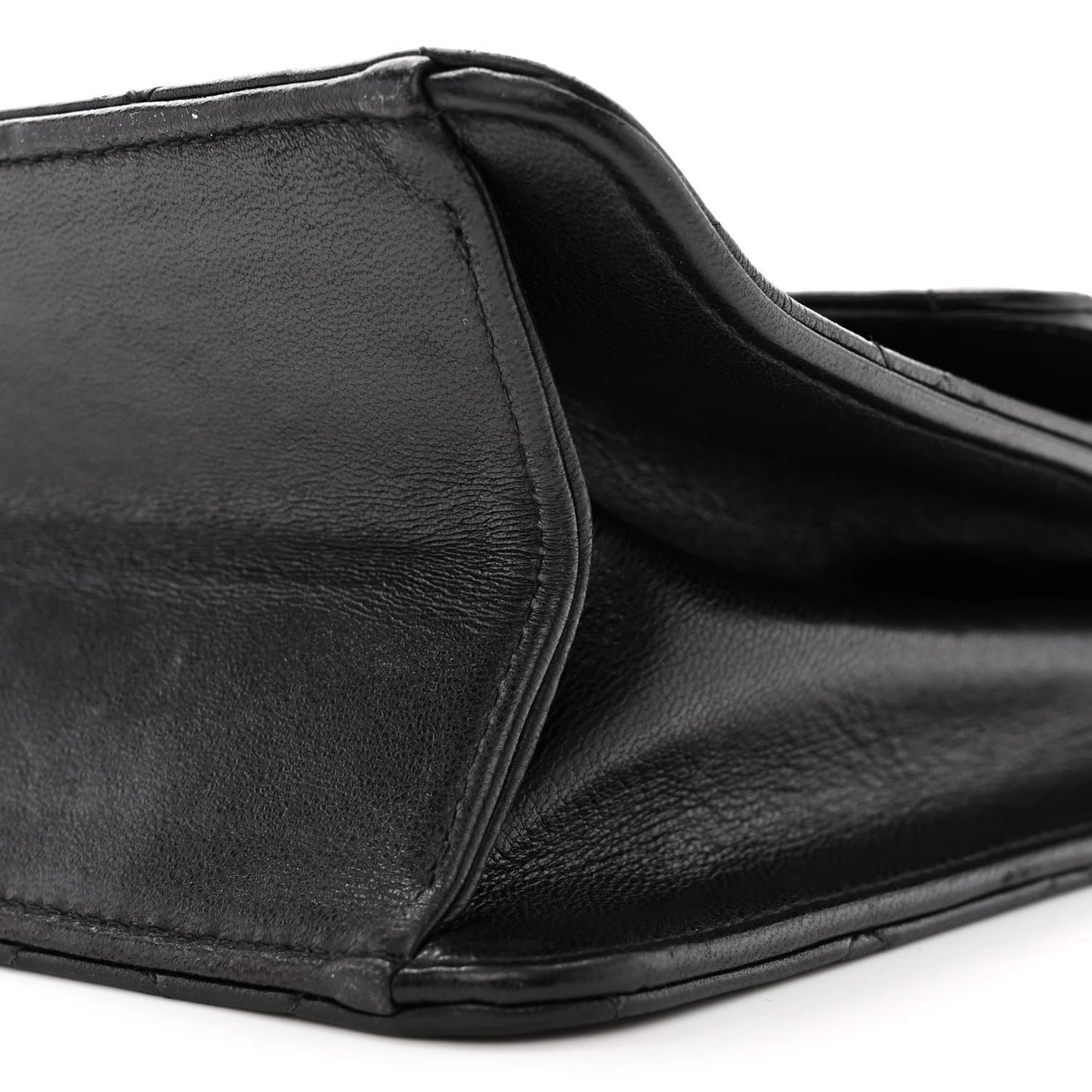 Lambskin Quilted Small Single Flap Bag Black