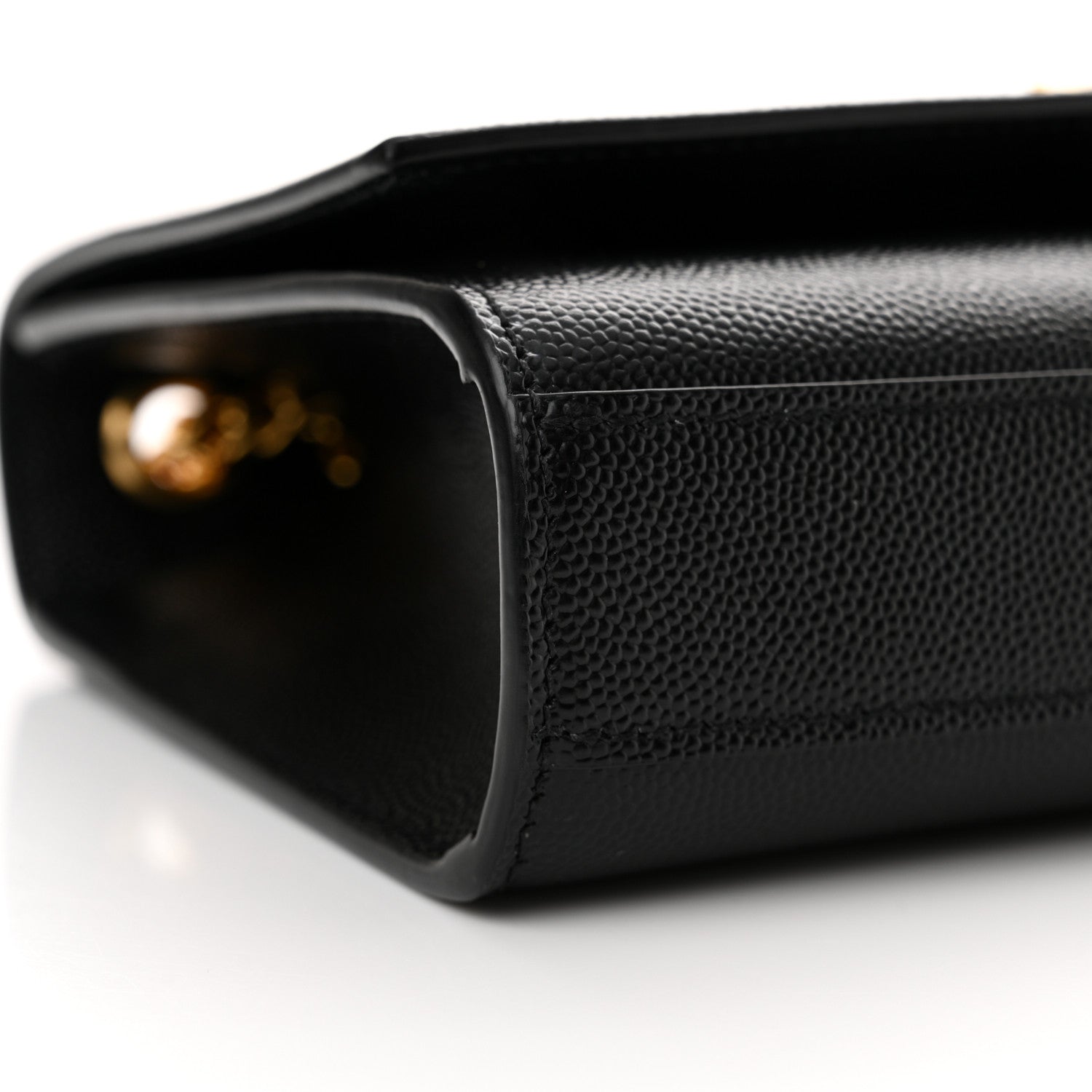 Saint Laurent Grain De Poudre Small Monogram Kate Satchel Black 9 of 10