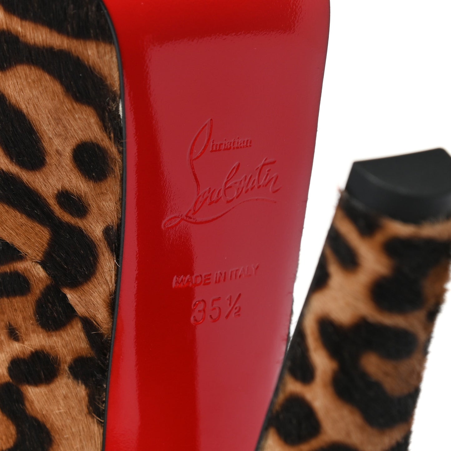 Pony Hair Jaguar Print Alta Vicky 160 Pumps 35.5 Brown