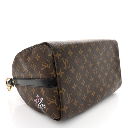 Louis Vuitton Monogram My World Tour Speedy Bandouliere 30 Black 4 of 11