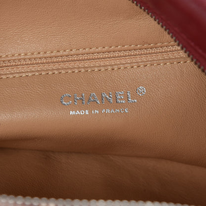 Chanel Smooth Calfskin Medium Luxe Ligne Bowler Red 8 of 14