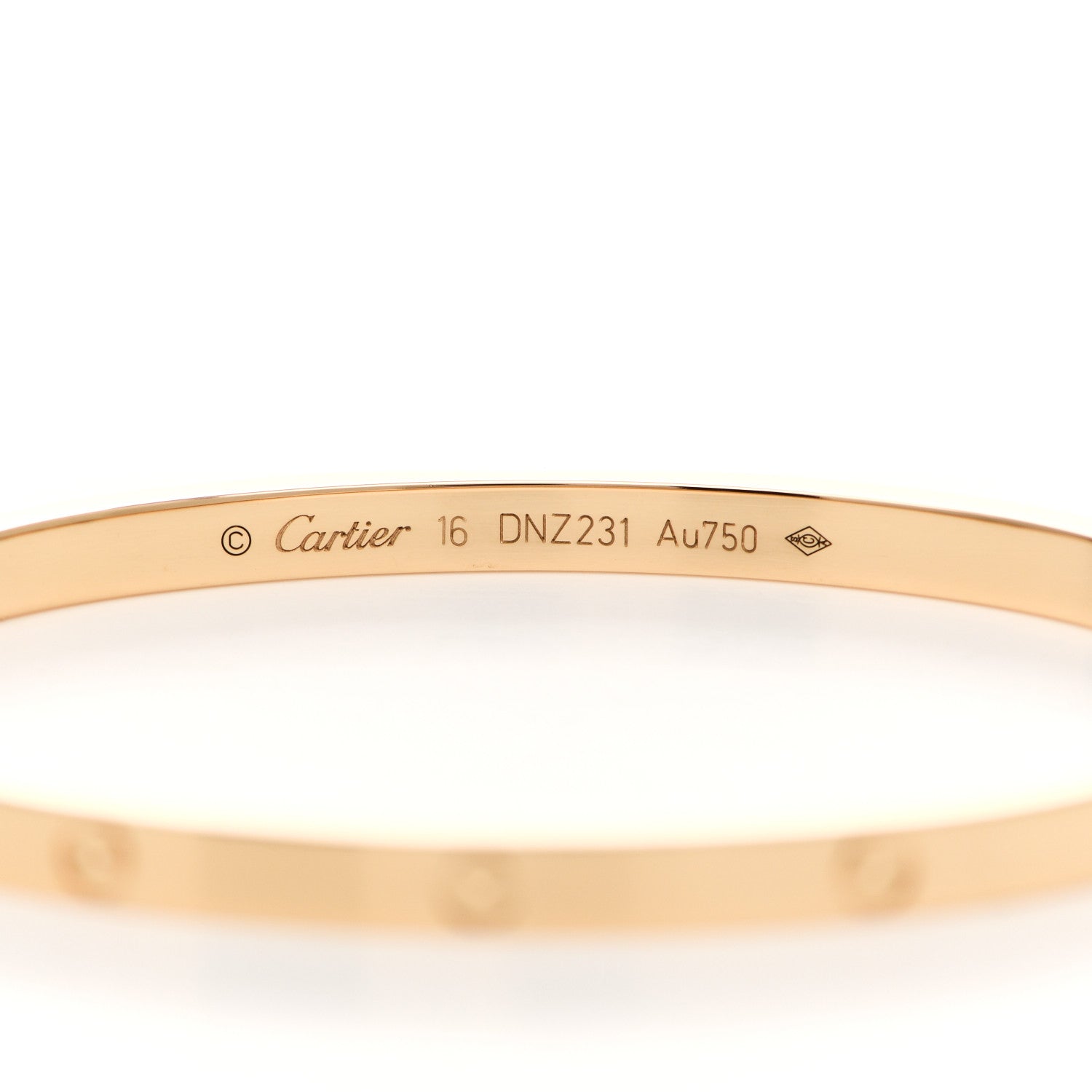 Cartier 18K Yellow Gold Small LOVE Bracelet 16 3 of 5