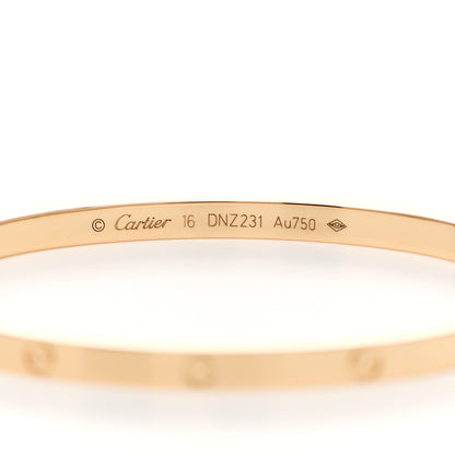 Cartier 18K Yellow Gold Small LOVE Bracelet 16 3 of 5