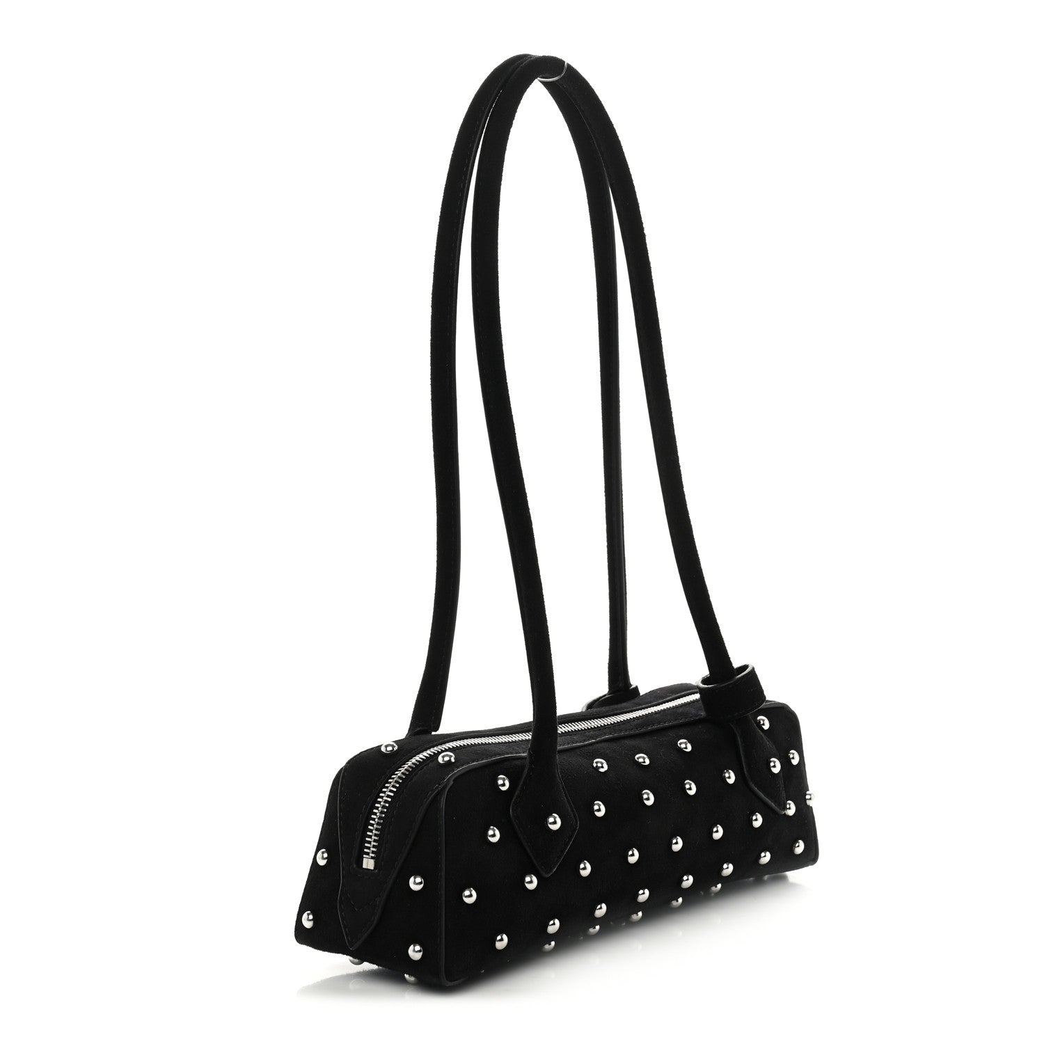 Alaia Nubuck Studded Small Le Teckel Bag  Black 2 of 8