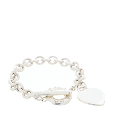 Tiffany Sterling Silver Heart Tag Toggle Bracelet 1 of 4