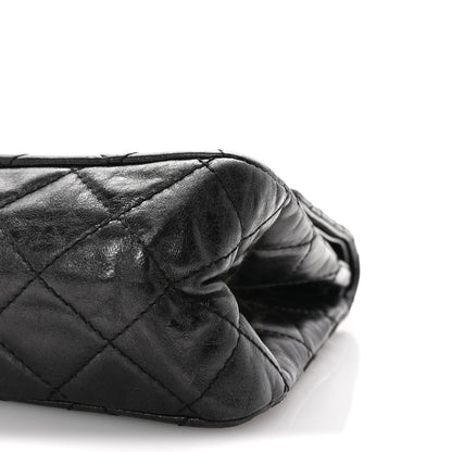 Chanel Metallic Aged Calfskin Quilted 2.55 Reissue 227 Flap So Black 10 of 10