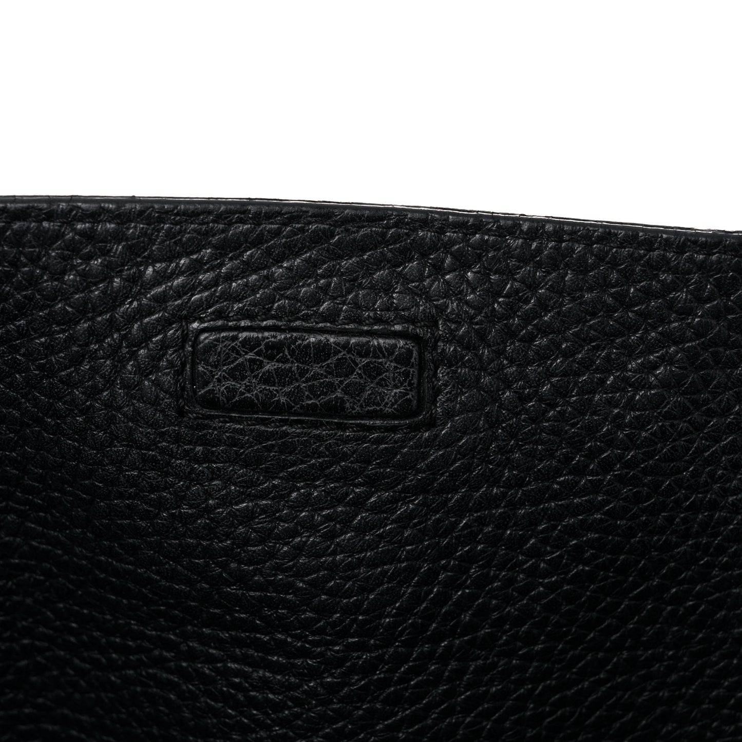 London Grainy Calfskin Medium Cale Hobo Black