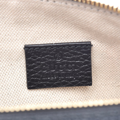 Gucci Grained Calfskin Sylvie Web Kingsnake Small Camera Bag Black Multicolor 7 of 8