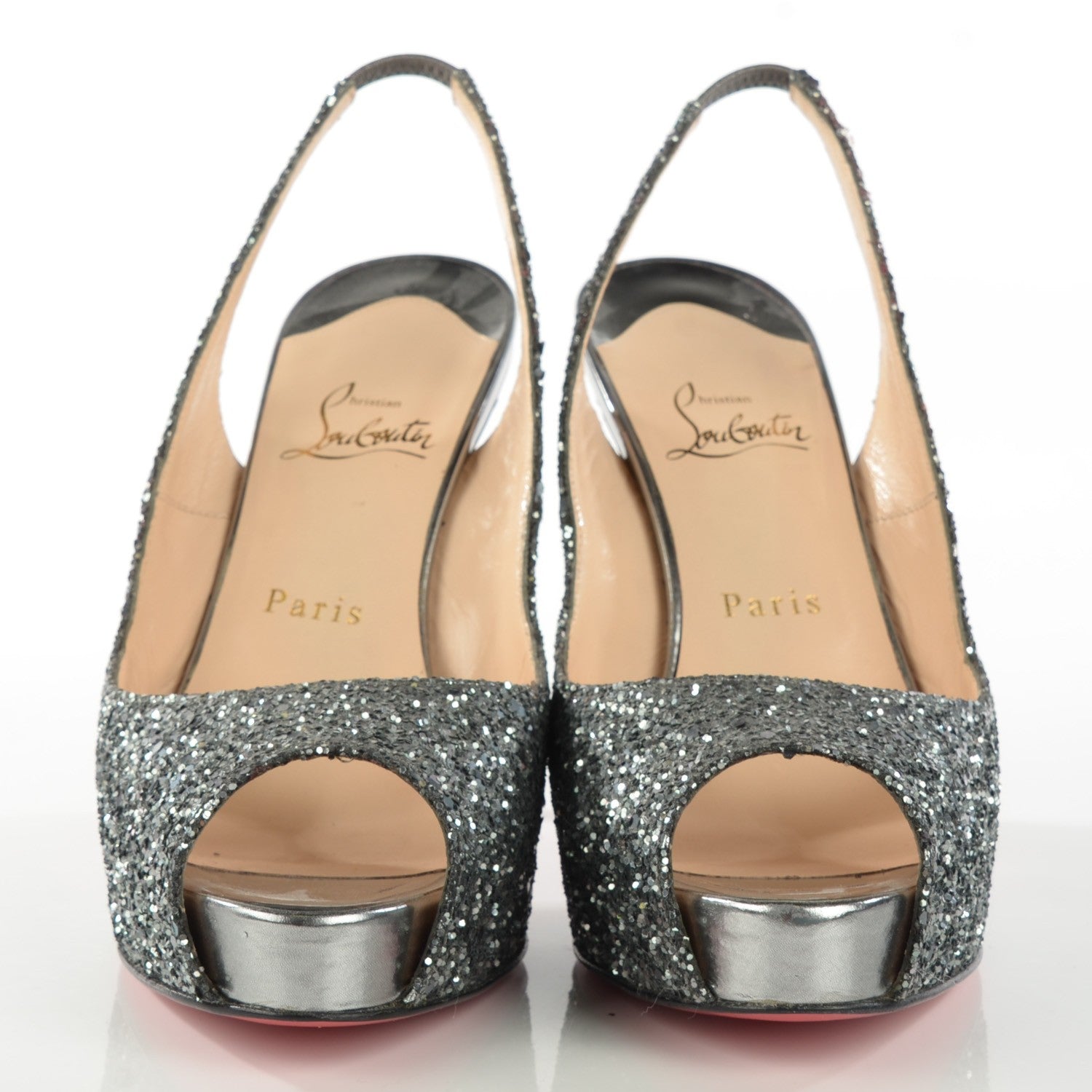 Christian Louboutin Glitter Hyper Prive 120 Pumps 39.5 2 of 7