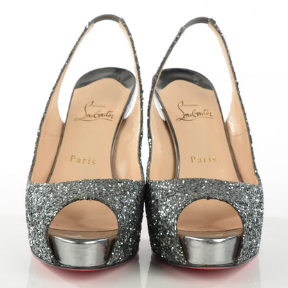 Christian Louboutin Glitter Hyper Prive 120 Pumps 39.5 2 of 7